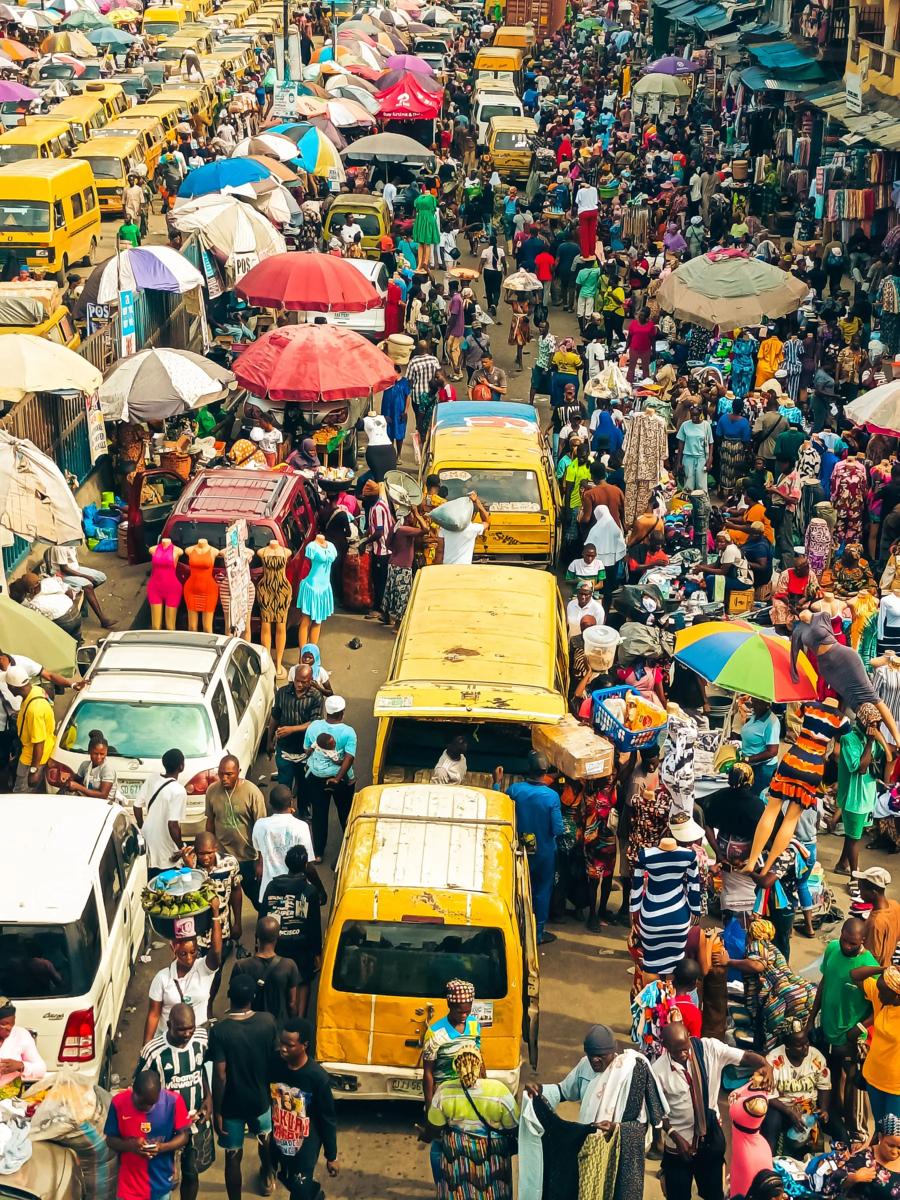 Busy African commercial market representing local enterprise and regional opportunity