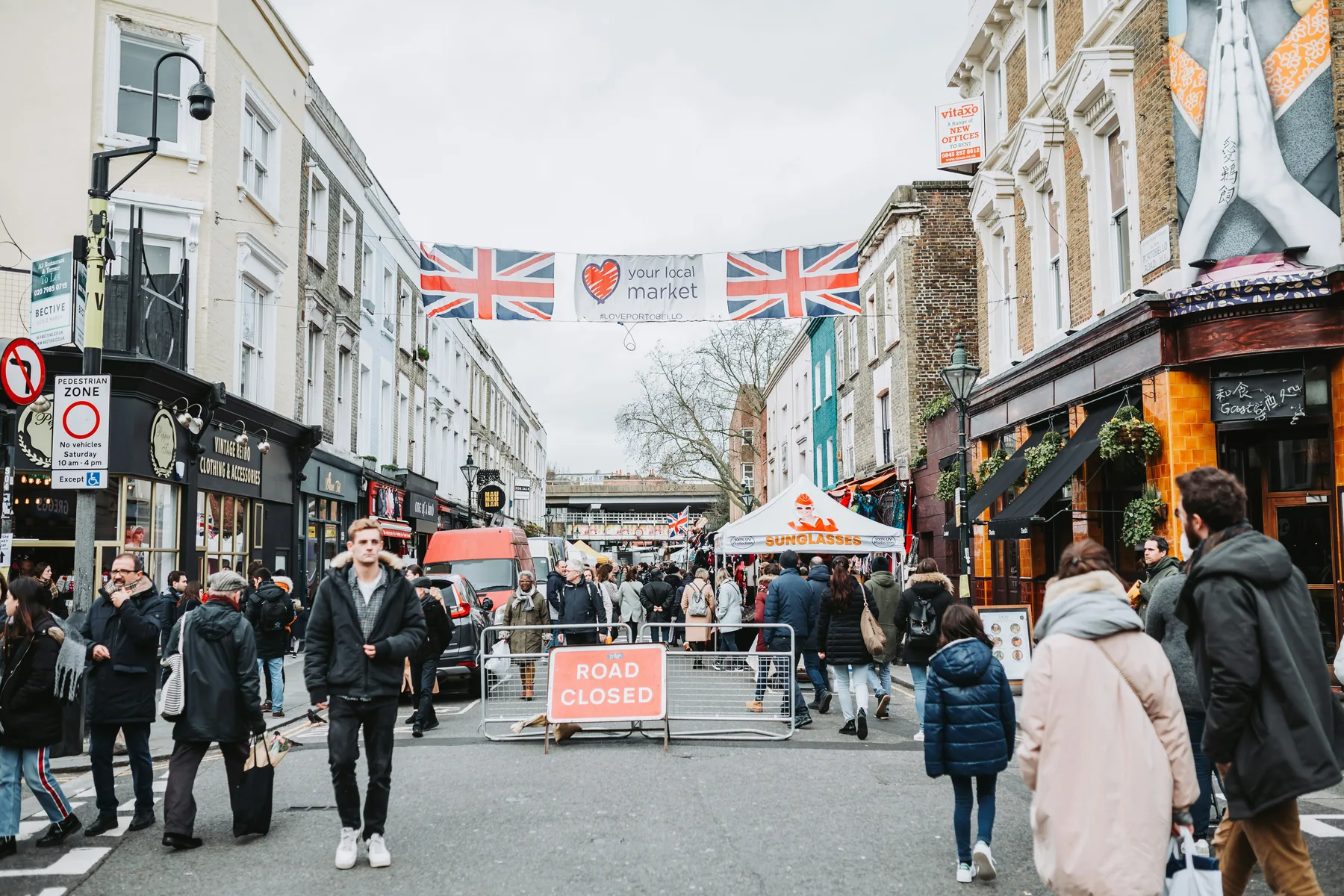 United Kingdom commercial district representing market-entry planning